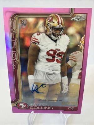 2025 Topps Chrome Alfred Collins #RRA-ACO (RC) Autograph Variation Pink 34/250