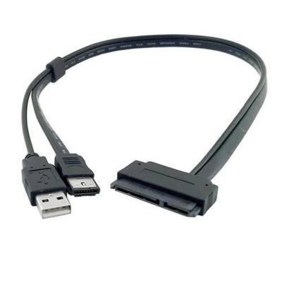Festplatte SATA 22Pin zu ESATA Daten USB Stromkabel Adapter Konverter für