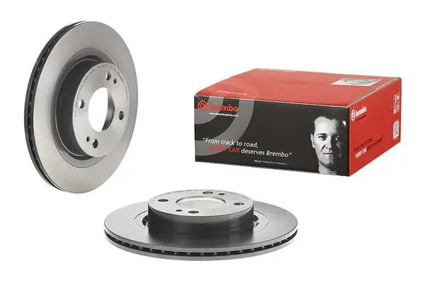 2x Brake disc internally vented 09.C927.11 BREMBO for MITSUBISHI