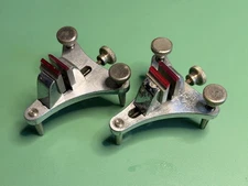 C&E Marshall Watch-Craft Watchmakers Poising Tool Vintage Ruby Jaws Vise Set 2