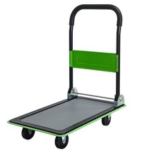 Flatbed Cart, 330lbs Heavy Duty Capacity Platform Hand Truck 360 Degree Swivel W