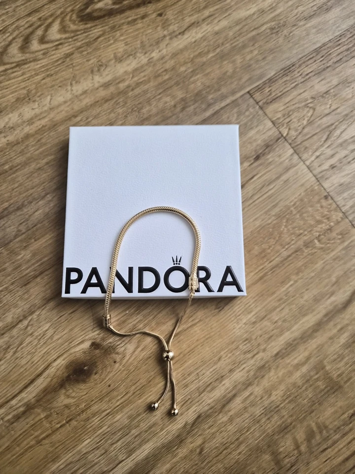 Pandora Schlangen -Gliederarmband 14 Karat vergoldet - Bild 2 von 3