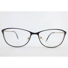 XOXO Sarasota Black Gold Cat Eye Eyeglass Frames 54-15-135 BLCK Metal Glasses