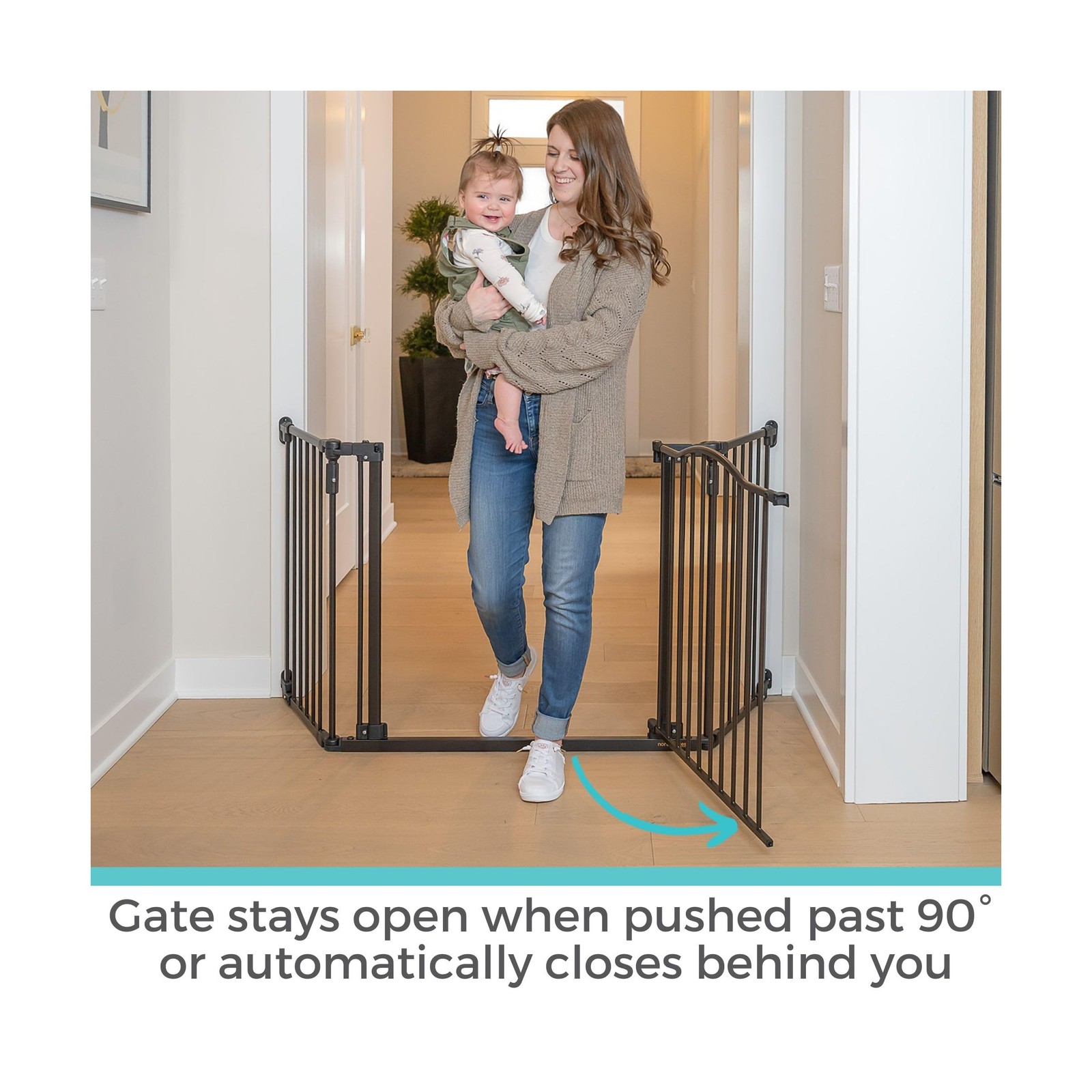 Toddleroo by North States - Deluxe Décor Safety Gate: Extra Wide Baby Gate - ...