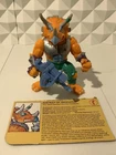 Vintage 1990 TMNT TRICERATON Action Figure Playmates.  MISSING Tail.