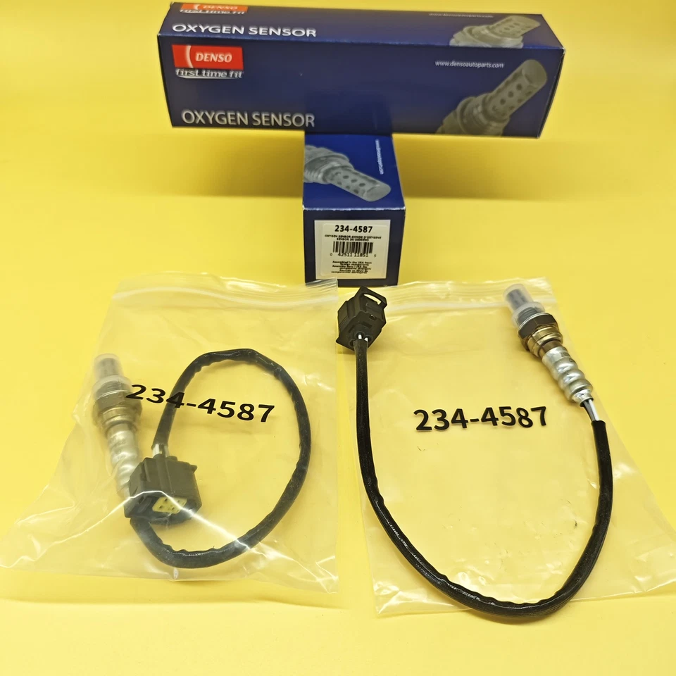2x Denso Upstream / Downstream Oxygen O2 Sensor 234-4587 For Dodge Ram Chrysler Foto 3 de 4