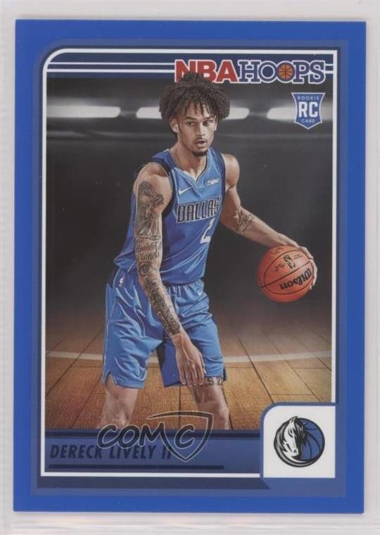 2023-24 Panini NBA Hoops Rookies Blue Dereck Lively II #241 Rookie RC 09wc