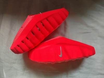Nike Mind 001 Slides Solar Red Hyper Crimson Black Chrome Pantoletten EU 46 / US 12