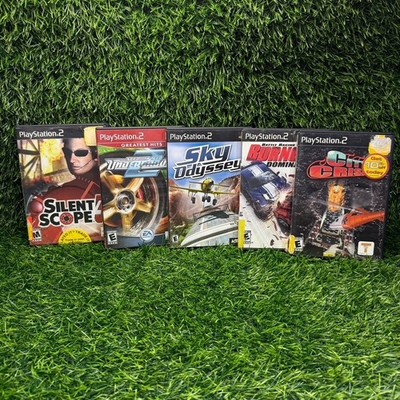 Sony PlayStation 2 PS2 Lot 6 Games NFS Underground 2 Burnout Sky Odyssey 2000s