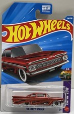 2026 HOT WHEELS   A   CASE 1959 CHEVY IMPALA LAYIN LOW 2/5 RED