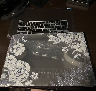 MacBook Pro 16 Clear Case With Flowers W/keyboard Cover