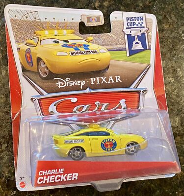 CHARLIE CHECKER Piston Cup Disney Pixar Cars Taxi Cab NEW Sealed