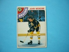 1978/79 O-PEE-CHEE NHL HOCKEY CARD #133 JOHN WENSINK ROOKIE EX/NM SHARP!! OPC
