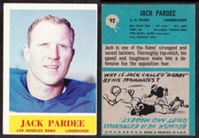 NFL  single cards from  1964 & 1965  Phila Gum Comp