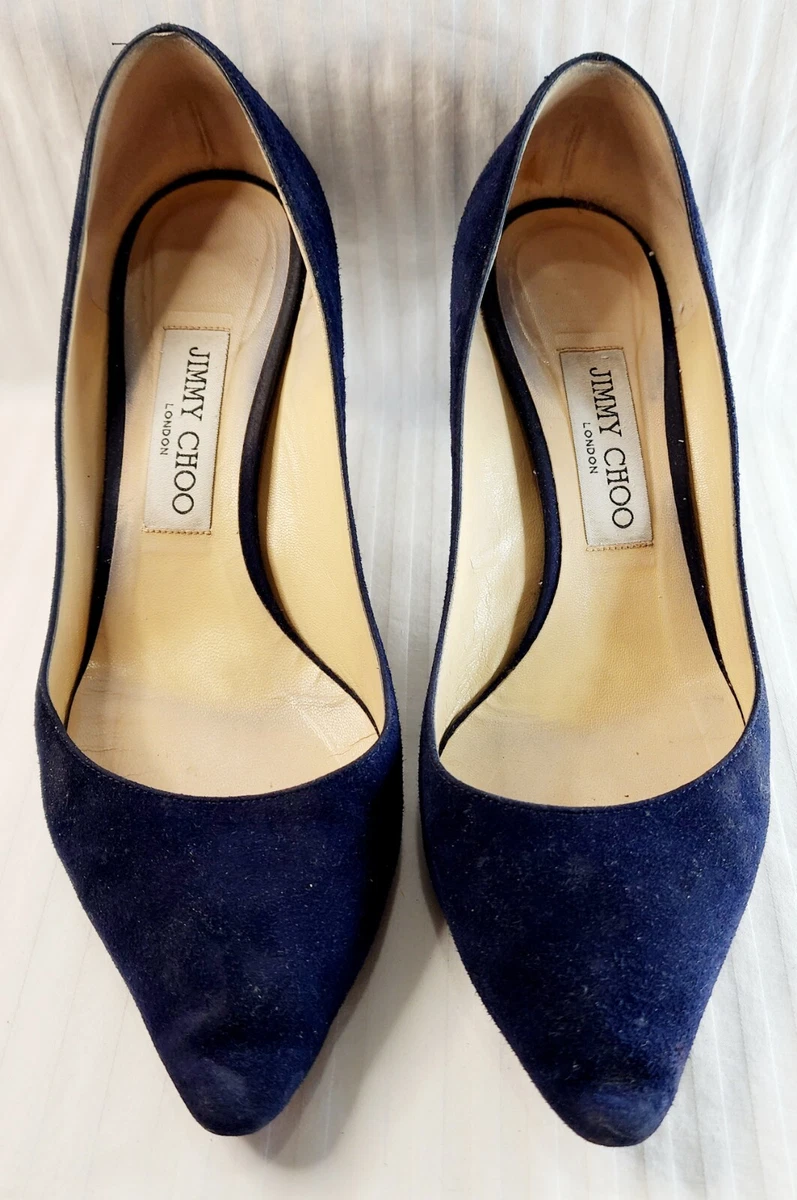 Jimmy choo sale blue suede pumps