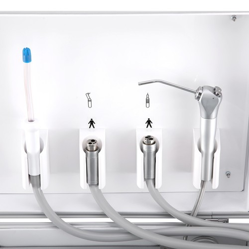 Unidad dental portátil con motor compresor de aire sin aceite equipo dental + succión - Imagen 11 de 19