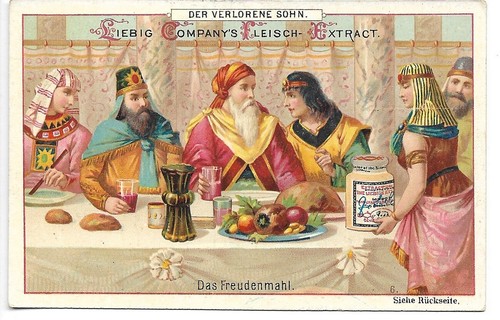 Der Verlorene Sohn (5) - Chromo Liebig - Trade card - Foto 1 di 2