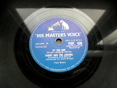 0518/ DANNY AND THE JUNIORS-At the hop -Sometimes -JUKEBOX-HITS-78rpm Schellack