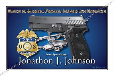 Police,US,ATF,Alcohol,Tobacco,Firearms,Enforcement,DHS,DOJ,Retirement,gift 