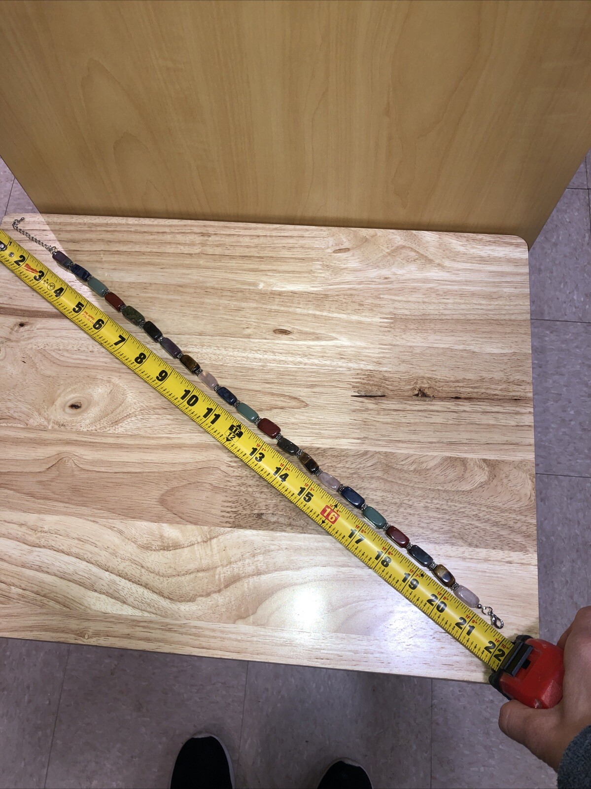 Multi Colored Stone With Silver Tone Connectors N… - image 4