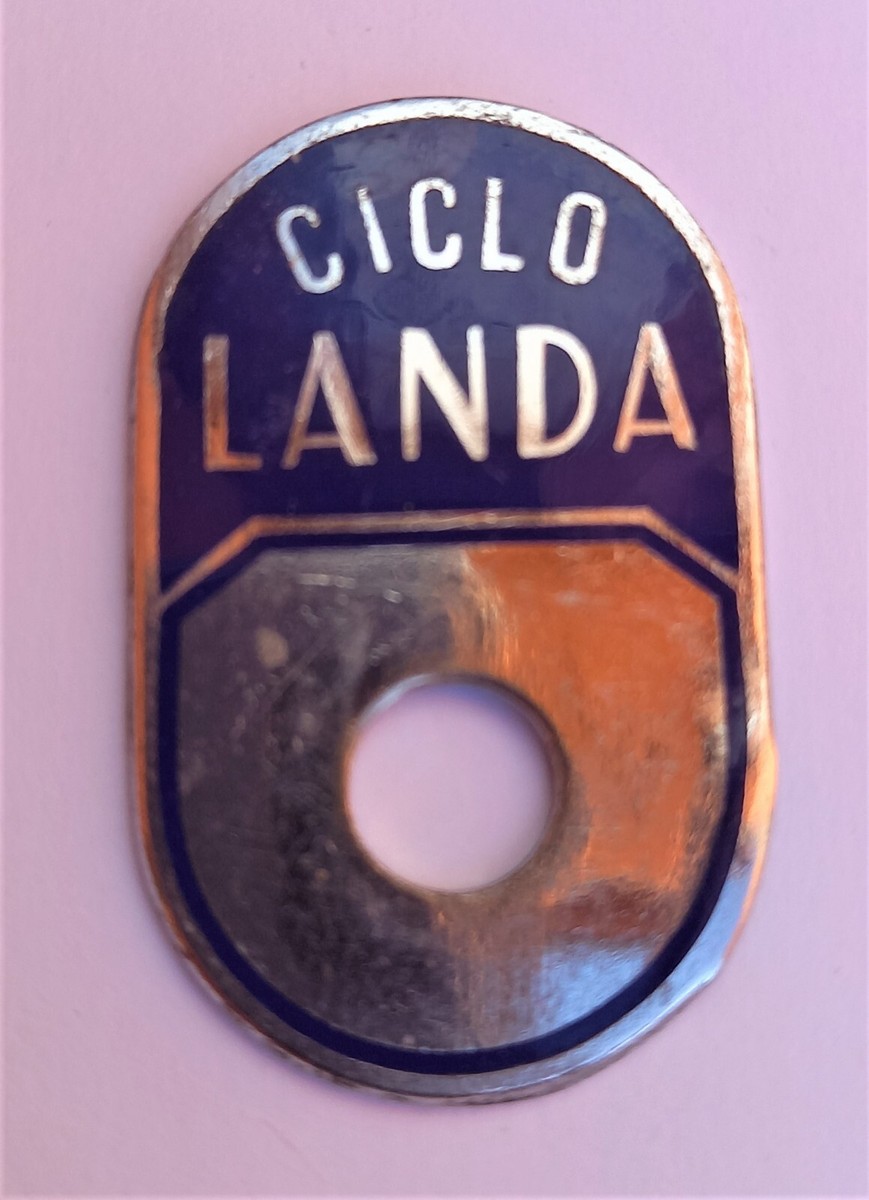 Plaque De Tête De Vélo Émaillée – ILVE SMALTATO FREGIO – Bici Epoca – Vintage