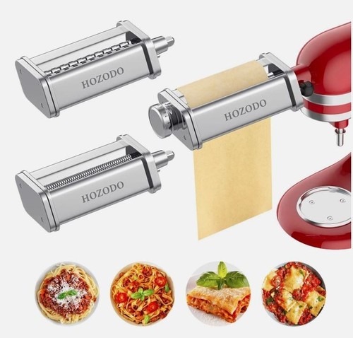 Kit 3 Pezzi Per Pasta Compatibile Kitchenaid Gomen Colore Argento