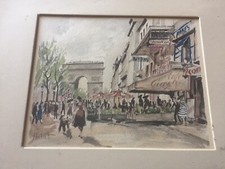 Franz Herbelot "París", ¿Acuarela Original?