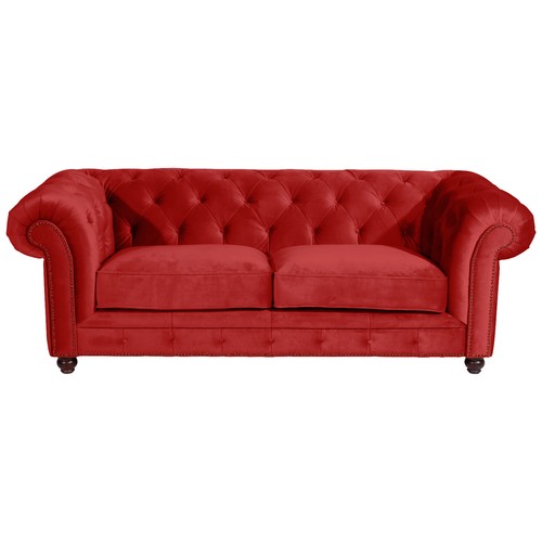 Max Winzer Chesterfield Sofa 2,5-Sitzer Old England Samtvelour freie Farbwahl - Bild 71 von 104