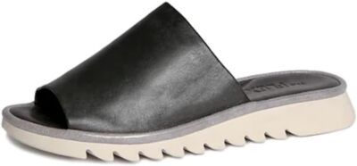 The FLEXX Women's Shore Thing Black Softy Slide Platform Sandal