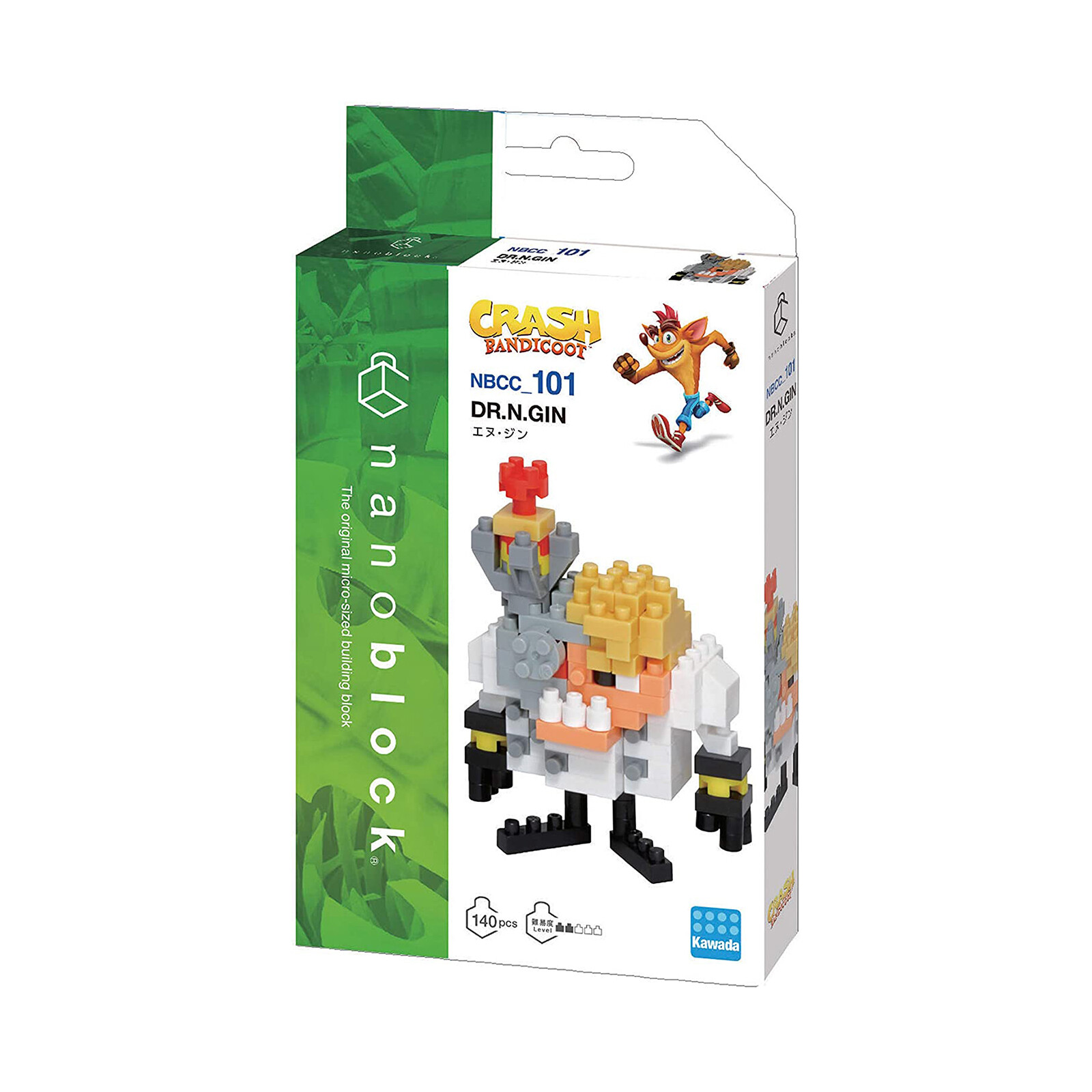 Конструктор Nanoblock Crash Bandicoot Dr N Gin НОВЫЙ В НАЛИЧИИ НА СКЛАДЕ 3390₽