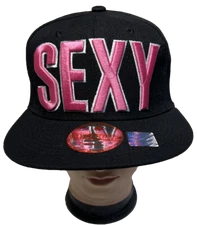SEXY 3D Embroidered Snapback Flat Brim Adjustable Baseball Caps Hats LOT 1-12pcs