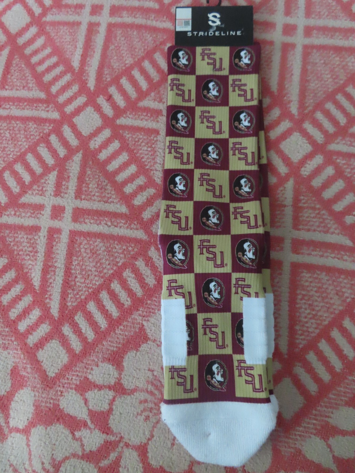 NCAA University Florida State Seminoles Dress Socks FSU Strideline Premium  M/L