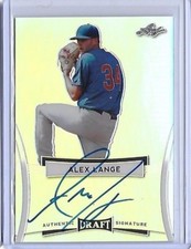 2017 Leaf Metal Draft ALEX LANGE Silver Prismatic Auto RC Cubs #1 Pick