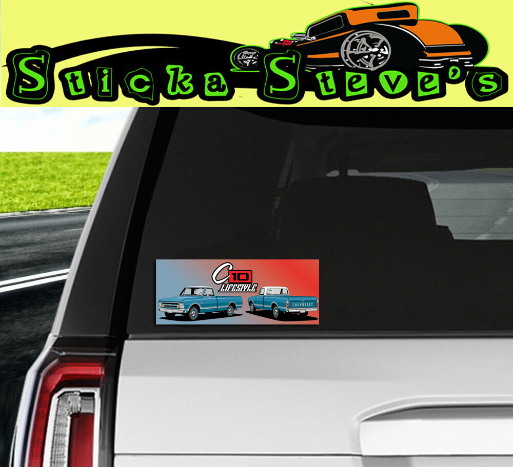 C10 Lifestyle Vinyl Truck Chevy Chevrolet Sticker Decal X 5 Pack | eBay