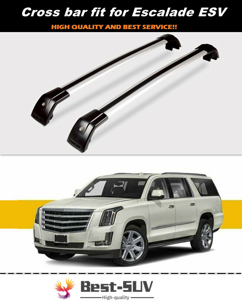 2Pcs Roof Rail Racks Cross Bar Crossbar Fits for Cadillac Escalade ESV 2021 2022