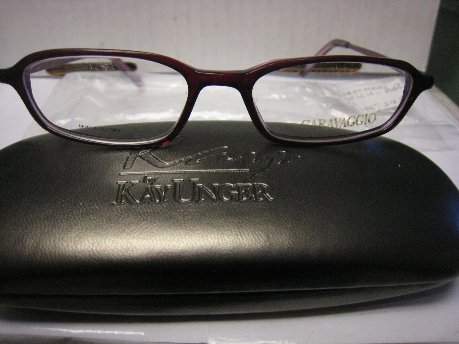 CARAVAGGIO EYEGLASS FRAMES Style NORWICH in PURPLE Sz. 5017130 Free