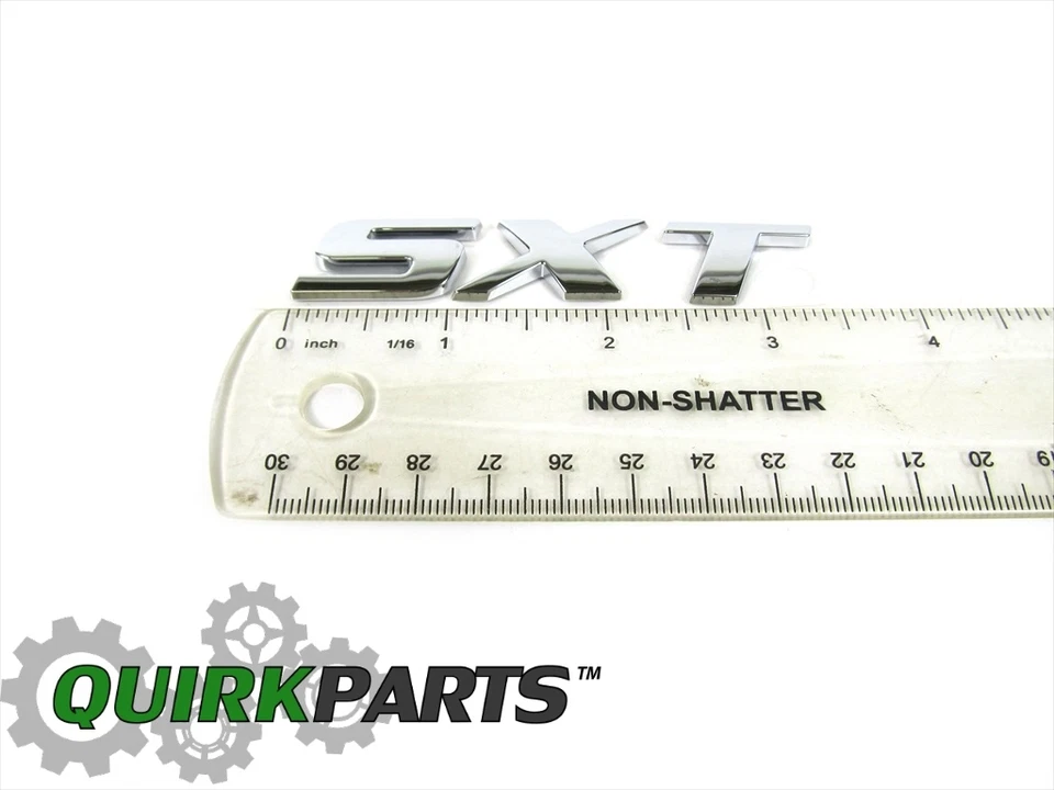 GRAN CARAVANA VIAJE DARDO TAPA MALETERO SXT CROMO EMBLEMA PLACA DE IDENTIFICACIÓN INSIGNIA MOPAR Foto 4 de 4