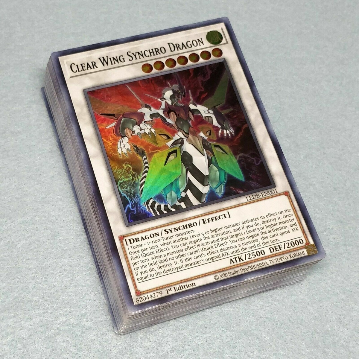 Yugioh Complete Speedroid Deck! Crystal Clear Wing Synchro Dragon Cork T +  Bonus