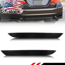 2X Smoked Lens Rear Bumper Tail Reflector Light Kit For 2016-2017 Honda Accord