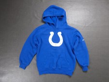 Indianapolis Colts Sweatshirt Kids Large Hoodie Reebok NFL Team Blue Football
