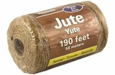MIBRO King Cord 300191MN Fine Jute Twisted Twine, Natural, 190'