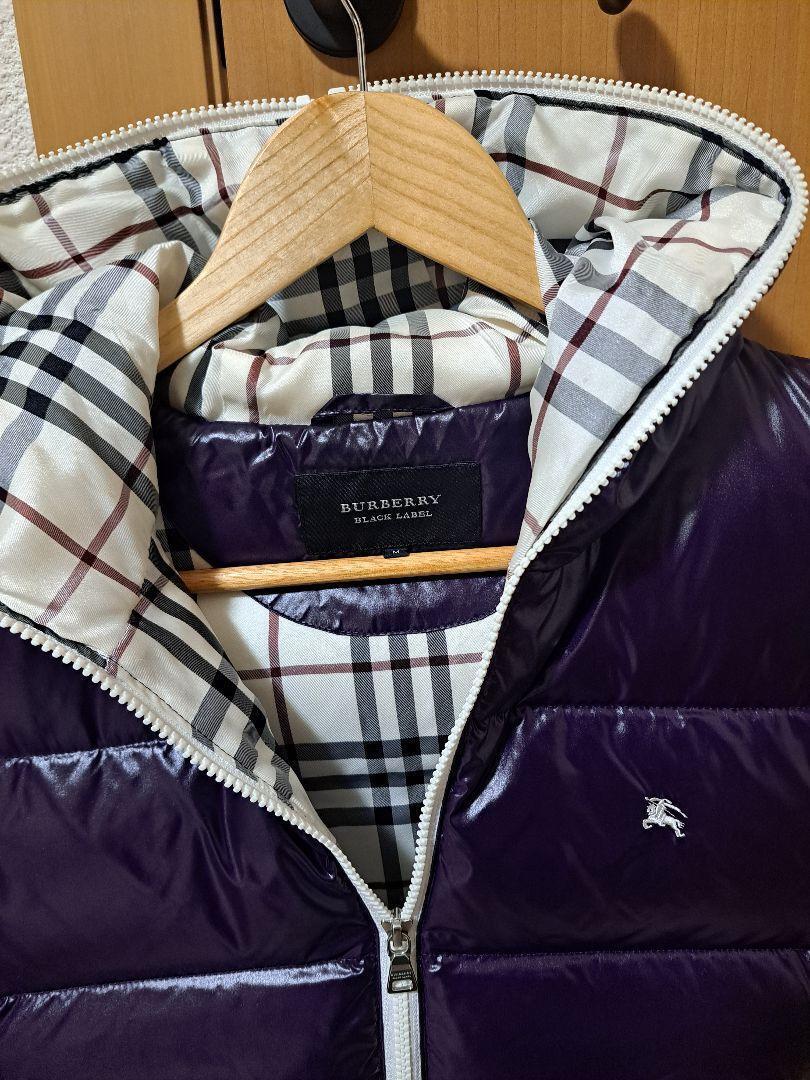 Burberry Black Label shiny purple down jacket Crestbridge F Burberry Black Label shiny purple down jacket Crestbridge F