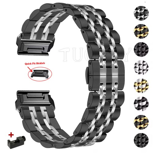 22 26mm Quick Fit Titanium Metal Watch Band for Garmin Fenix 7X/7 Solar/6X/6 Pro/5 Plus/epix Gen2/Instinct 1/2 Watchband Strap - 1511