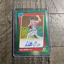 Wil Crowe Optic 2021 #RRS-WC Rated Rookie Green Mojo Prizm Auto /99 Nationals AU