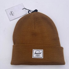 Herschel Elmer Knit Beanie Winter Hat Rubber Brown Unisex Adult NWT Y