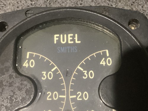 Rare Vintage Smiths Dual Fuel Pressure Guage Aircraft Aviation - 第 2/9 張圖片