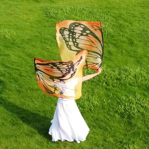 Banderas de adoración de alabanza de iglesia para actuación danza mariposa alas de ángel bandera - Imagen 12 de 25