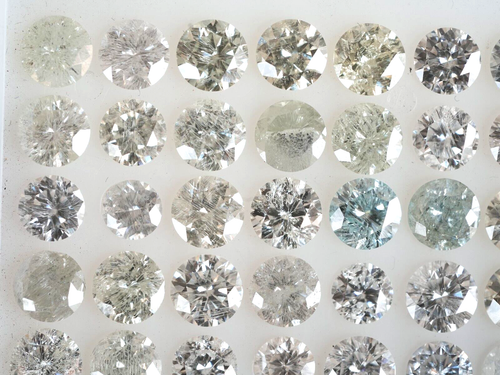 Salt and Pepper Loose Diamond 6.50MM Round Cut Moissanite Pass Diamond Tester - Picture 3 of 3