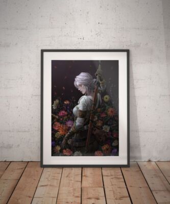 The Witcher High Quality Poster Print 1 ( Geralt of Rivia / White Wolf / Ciri )