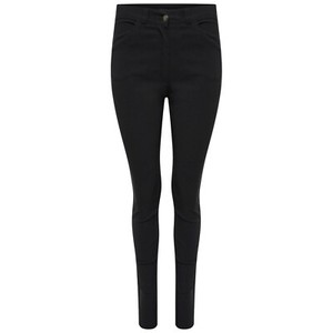 Ladies High Waisted Black Trousers Good Quality School Work Stretch Skinny Pants